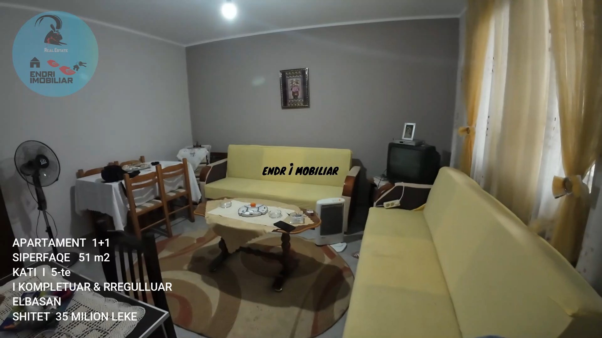 Shitet apartament 1+1