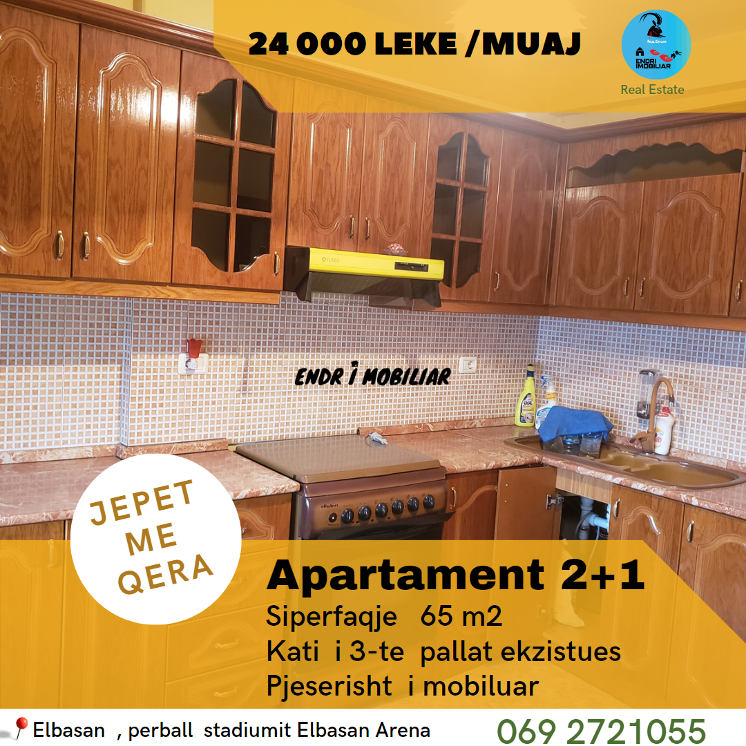 Shitet Apartament 2+1 perball Stadiumit