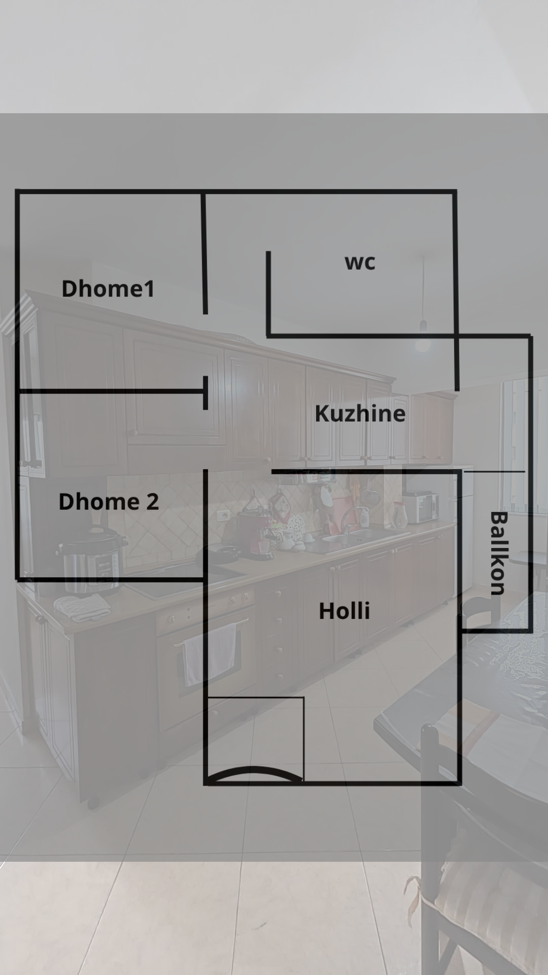 Shitet Apartament 2+1+1